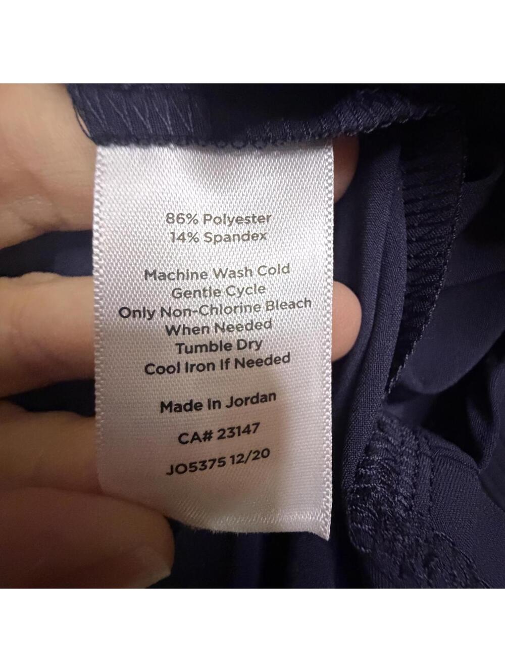 Talbots Navy Blue Midi Dress 3X NWT Casual Drawstring - Picture 6 of 6